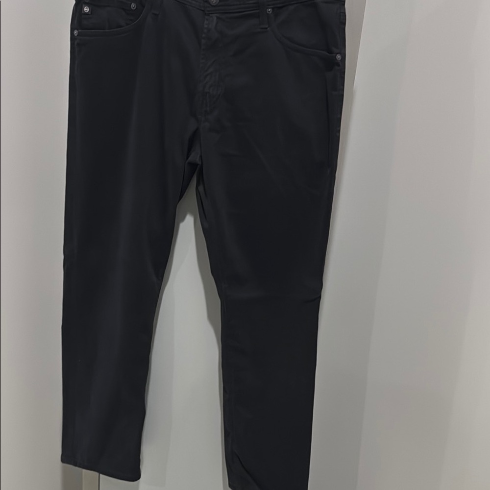 Ag Adriano Goldschmied Black Straight Denim
